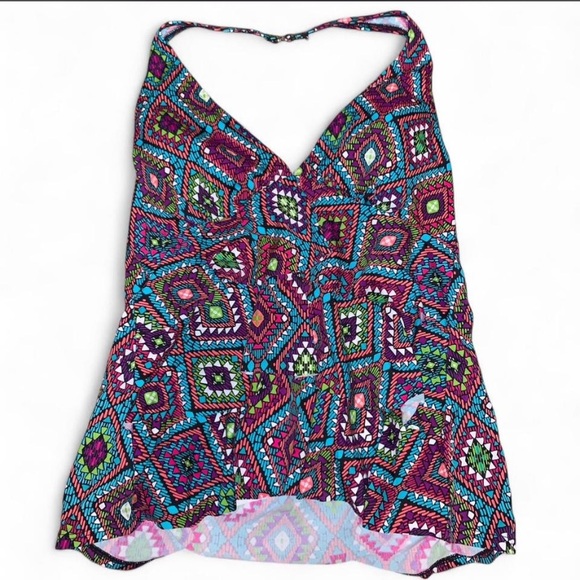 Caribbean Joe Other - Caribbean Joe Colorful Geometric Camisole